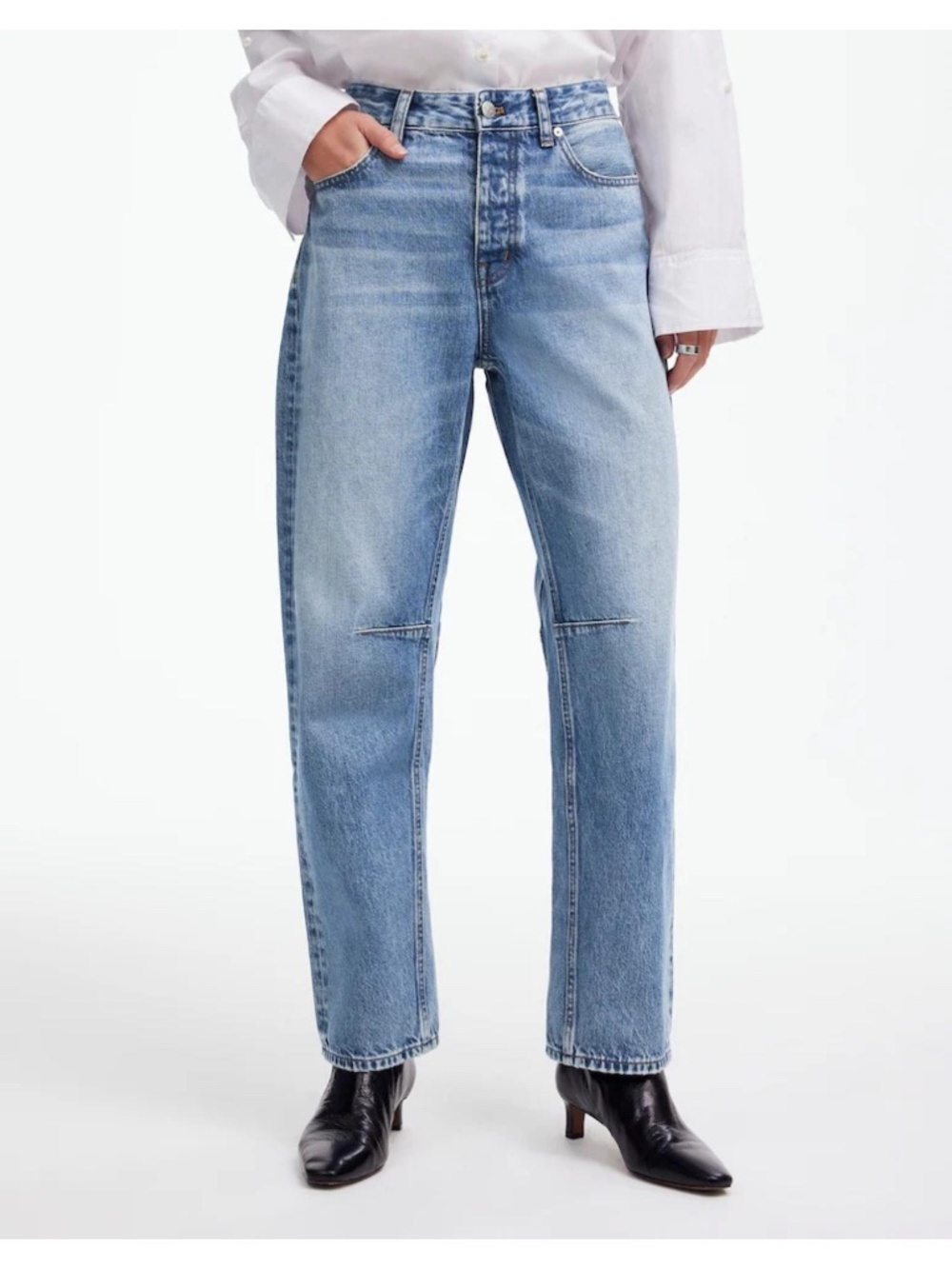Madewell The Darted Barrel-Leg Jean